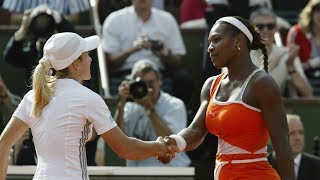 Serena Williams vs Justine Henin 2003 Roland Garros Semifinal Highlights [upl. by Ailgna699]