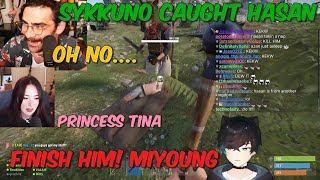 Sykkuno amp Miyoung Ended Hasan  BEST WR POV RUST KINGDOMS [upl. by Dodds]