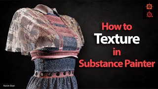 How to Texture in Substance Painter  Lace amp Guipure Fabric Materials [upl. by Snave528]