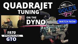 Matching your camshaft to your compression  Dyno a testing 1970 GTO Pontiac 400  Quadrajet Tuning [upl. by Alyal]