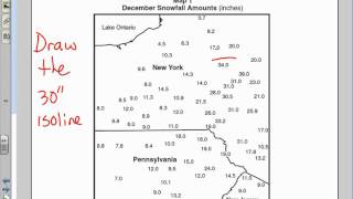 video tutorial drawing isolines [upl. by Oelc669]