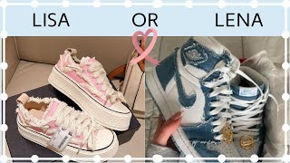 DDAY  LISA OR LENA  EVERY AESTHETIC CHOICES hair  nails  clothes  fluffy toys [upl. by Trula470]