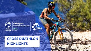 2023 World Cross Duathlon Championships Ibiza Race Highlights [upl. by Yvor]