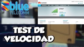 TEST DE VELOCIDAD DE INTERNET INALAMBRICO BLUE TELECOMM  5 MEGAS [upl. by Ecurb]