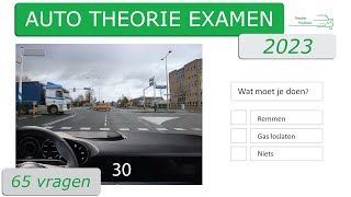 Auto theorie examen 2023  gevaarherkenning  kennis  inzicht  voorrang [upl. by Edmee120]