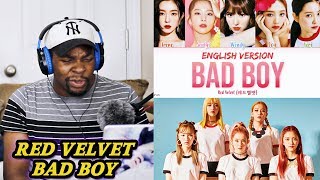 NEW FIRE KPOP GROUP Red Velvet  Bad Boy English Version REACTION  JamalHaki [upl. by Boj]