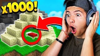 OP 1000 ENDSTONE BED DEFENSE Minecraft Bedwars [upl. by Ube127]