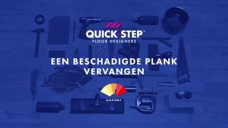 Een beschadigde laminaatplank vervangen  QuickSteptutorial [upl. by Suiram781]