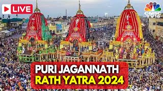 Jagannath Rath Yatra 2024 LIVE Odisha Celebrates 2day Festival in Puri  Rath Yatra LIVE  N18L [upl. by Ecila]