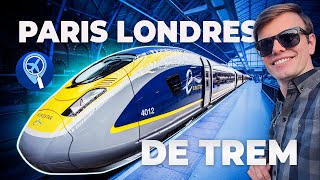 Como é a viagem de trem Eurostar entre Paris e Londres [upl. by Aver]