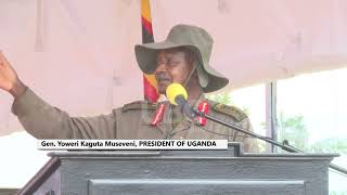 OFFICER CADETS PASS OUT MUSEVENI CAUTIONS AGAINST MONETIZING THE ARMY [upl. by Eikcuhc]