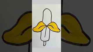 How to draw easy banana 🍌 drawing banana easydrawing drawing shorts [upl. by Idleman320]