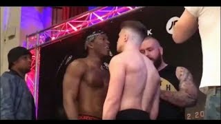 KSI VS Joe Weller Face Off and Weigh In [upl. by Frankel]