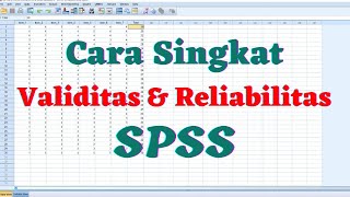 Uji Validitas dan Reliabilitas SPSS  Uji Validitas Kuesioner Skala Likert SPSS [upl. by Aleunam]