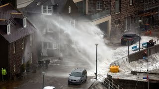 At least three dead as Storm Babet batters UK [upl. by Allbee]