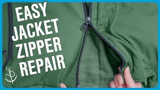 How to Fix and Replace Any Broken Jacket Zipper [upl. by Cruz]