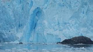 Glacier Calving Kenai Fjords National Park [upl. by Eillib]