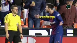 ASI FUE EL RECLAMO DE MESSI AL ÁRBITRO POR EL GOL QUE NO LE COBRARON AL BARCELONA [upl. by Ferretti]