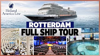 Holland America Rotterdam Full Ship Tour [upl. by Jamal381]