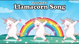 The llama unicorn song A fun llamacorn song with cute animations a happy llama song [upl. by Repard]