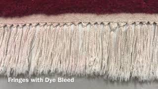 Rug Fringe Dye Bleed Removal [upl. by Ellivnarg]