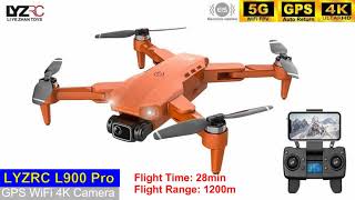 LYZRC L900 Pro GPS EIS 4K Long Range Brushless Mini Drone – First Flight Guide [upl. by Nylac]