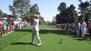 Bryson DeChambeau 198mph ball speed hole 9  The Masters [upl. by Geoffry]