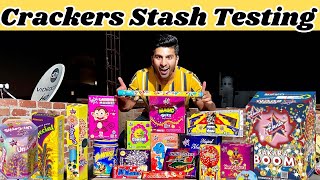 Different Diwali Crackers Testing 2023  Cheapest Crackers Stash Testing Part1 Thakur Saurav Vlog [upl. by Atenahs]