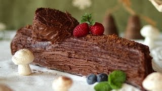 Recette pour faire une bûche de Noël [upl. by Nelleoj]