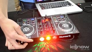 Numark Party Mix DJ Controller with built in light show Starter Pack  Demo unboxing tutorial [upl. by Llehcam]