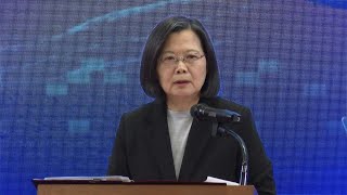 Taiwan President urges China towards peaceful coexistence  AFP [upl. by Yeldar]