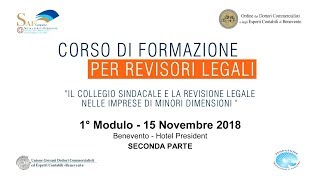 1° Modulo  seconda parte  Corso di Formazione per Revisori Legali [upl. by Remmer30]