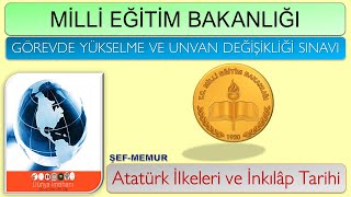 MEBGÖREVDE YÜKSELME VE UNVAN DEĞİŞİKLİĞİ SINAVINA HAZIRLIK KİTAPATATÜRK İLKELERİ VE İNKILAP TARİHİ [upl. by Krongold132]