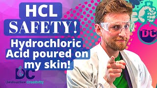 HCL Safety Testing Hydrochloric Acid on my skin Bonus aluminum reaction [upl. by Eedyaj338]