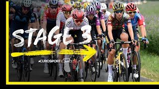 Cecile Uttrup Ludwig wins thrilling stage  2022 Tour de France Femmes  Stage 3 Highlights [upl. by Anom]