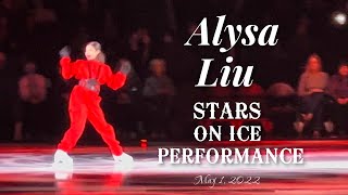 Alysa Liu Run2U Stars on Ice Tour 2022 New York UBS Arena [upl. by Leno]