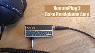 VOX amPlug 2  Bass Headphone Mini Amp 4K [upl. by Wertz]