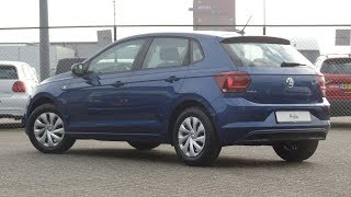 Volkswagen NEW Polo 2018 Comfortline Reef Blue Metallic Walk around amp inside detail [upl. by Ardnosak750]