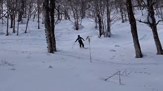 Atomic Backland 95 Telemark Skiing [upl. by Yblehs]