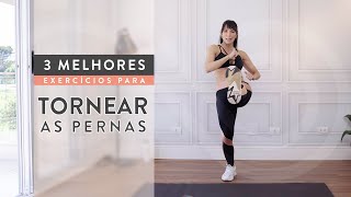 3 Melhores Exercícios para Tornear as Pernas  Iniciantes  Carol Borba [upl. by Eppesiug]