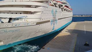 Celestyal Olympia Leaving Rhodes June 21 2023 [upl. by Ahcas]