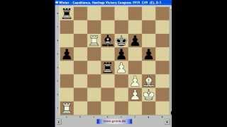 Schach Capablanca 7 Vierspringerspiel Eugen Grinis Schach [upl. by Cormick]