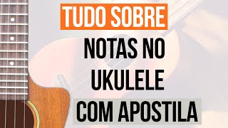 Tudo sobre notas no ukulele com apostila [upl. by Atiuqcaj]