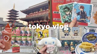 japan vlog ⛩️🍣 akihabara anime merch amp figures tokyo skytree ikebukuro asakusa lots of eating [upl. by Ocirderf]