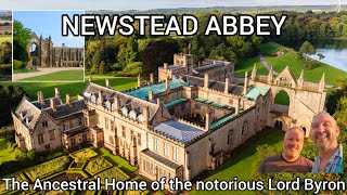 NEWSTEAD ABBEY in England the Ancestral Home of the notorious poet Lord Byron a Gothic Mansion [upl. by Alage]