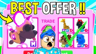 I Traded Away My MEGA AFRICAN WILD DOG For This… In Adopt Me Roblox Adopt Me RICH TRADING Proof [upl. by Einatirb]