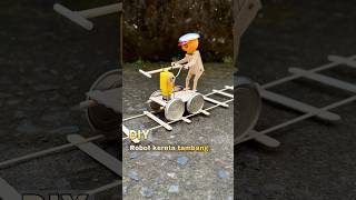 Diy kreatif robot kereta tambang yang unik dari barang bekas diy creative toys unik tutorial [upl. by Anor]