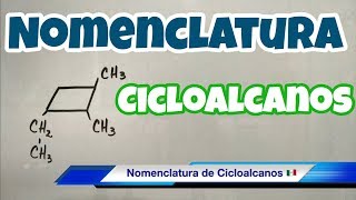 Nomenclatura de CICLOALCANOS bien rápido [upl. by Alimac]