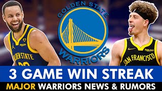 MAJOR Warriors Rumors During Win Streak Ft Steph Curry Brandin Podziemski  NBA Deadline FAIL [upl. by Arraeis]