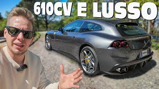 LUSSO e PERFORMANCE a 320KMH  Ferrari GTC4 Lusso T Test Drive [upl. by Merc]